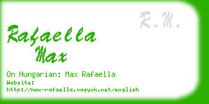 rafaella max business card